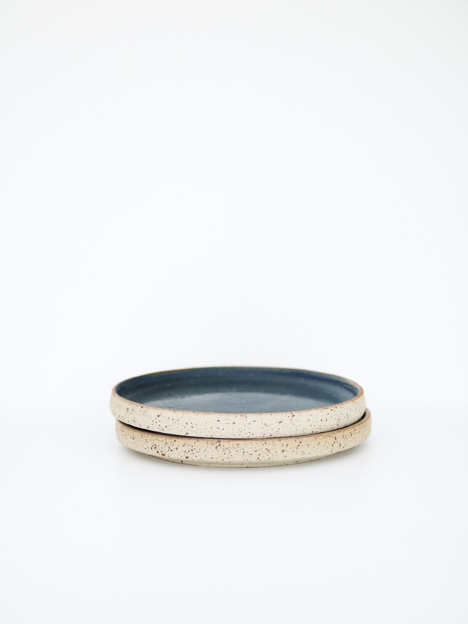 Bordje blauw met spikkel