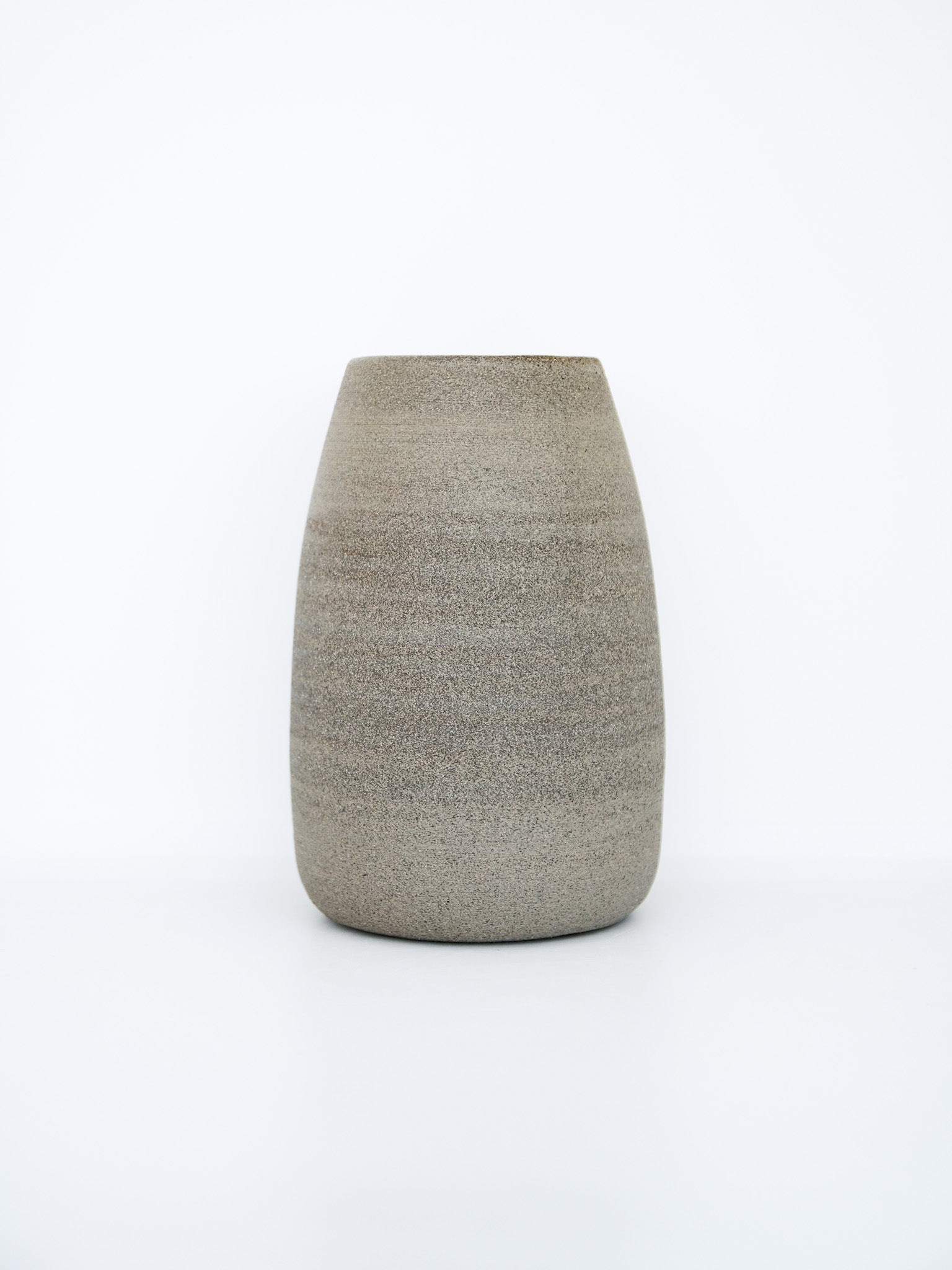 Vaasje recht grijs/bruin