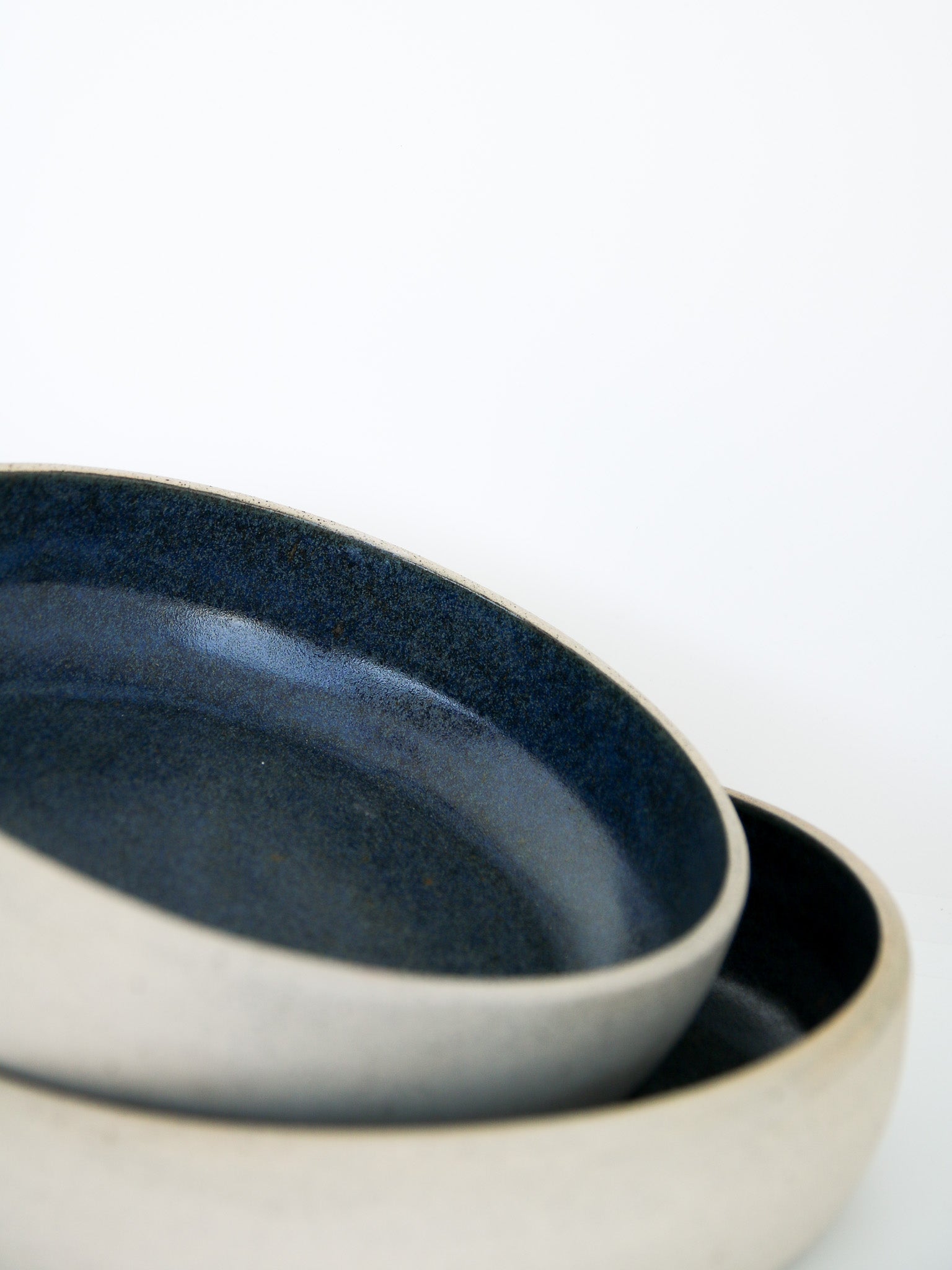 Schaal Spikkel Blauw L