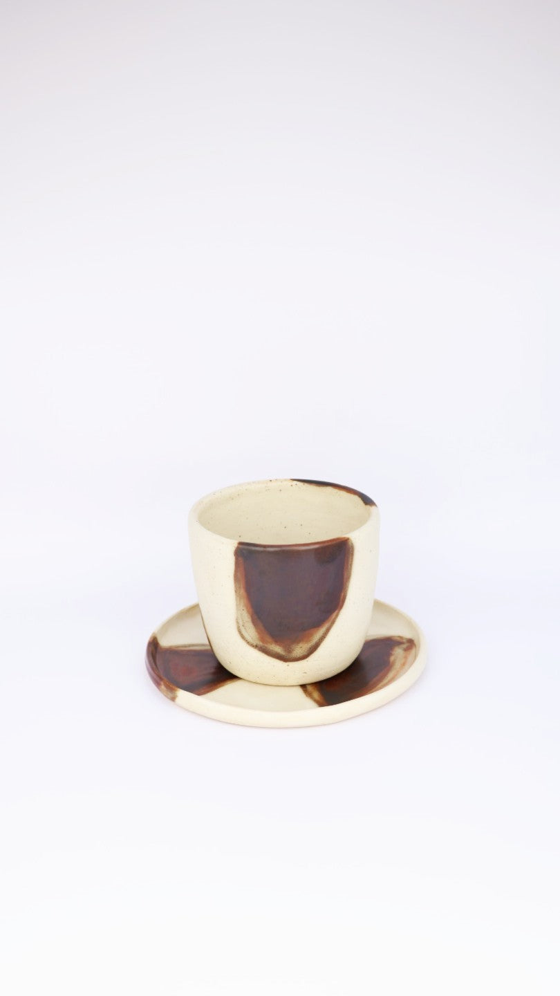 Tas en onderbordje Cow