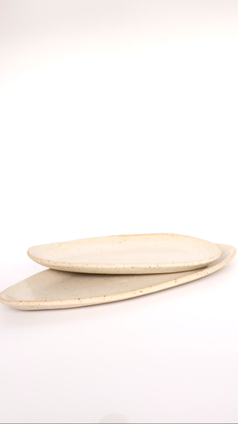 Serveerschaaltjes Beige Spikkel