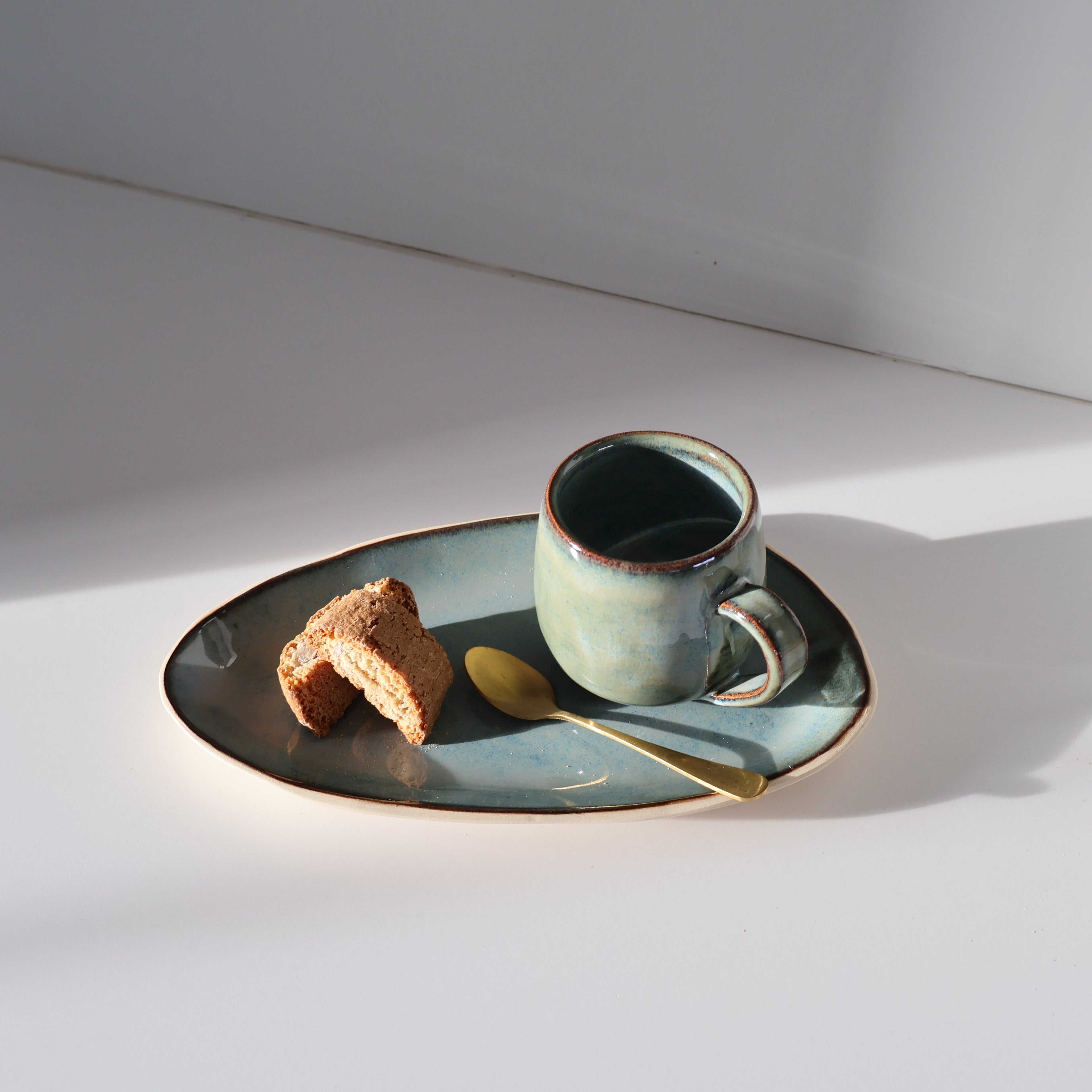 Café Gourmand set Blauw/Groen