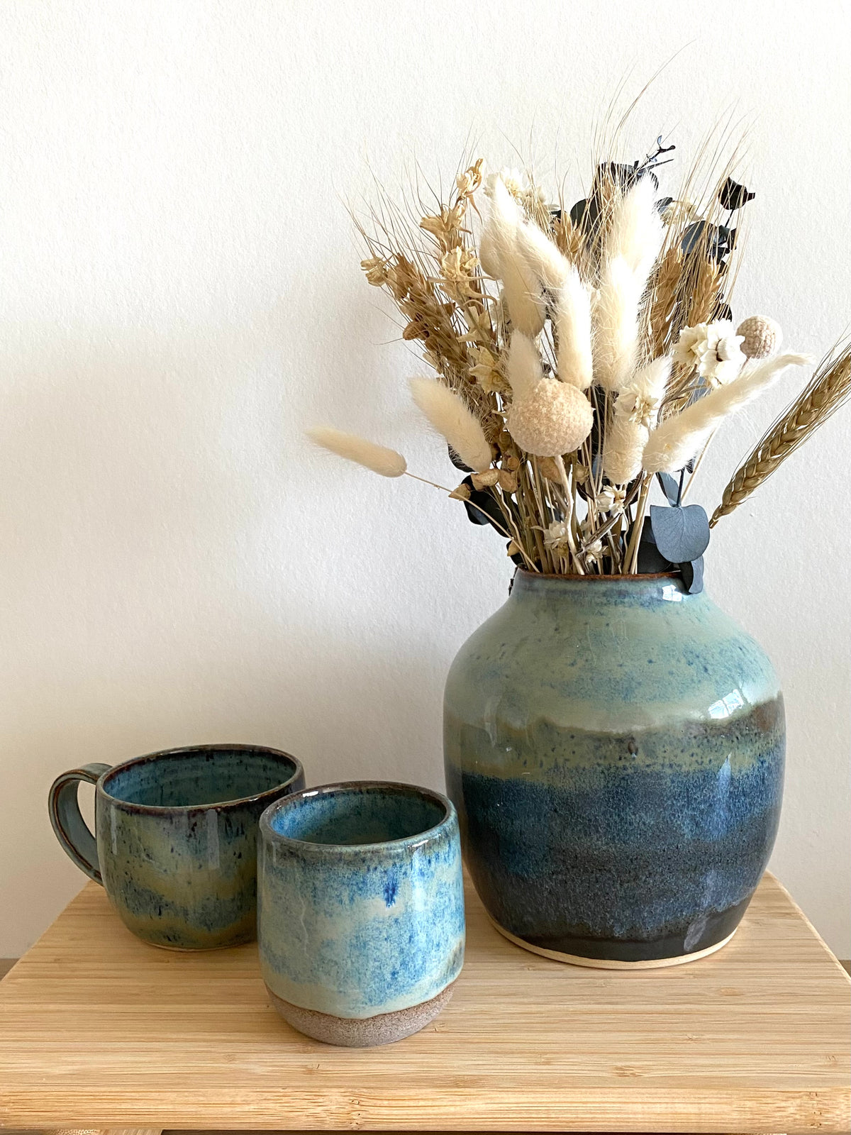 Cappuccino-tas Shades of Blue