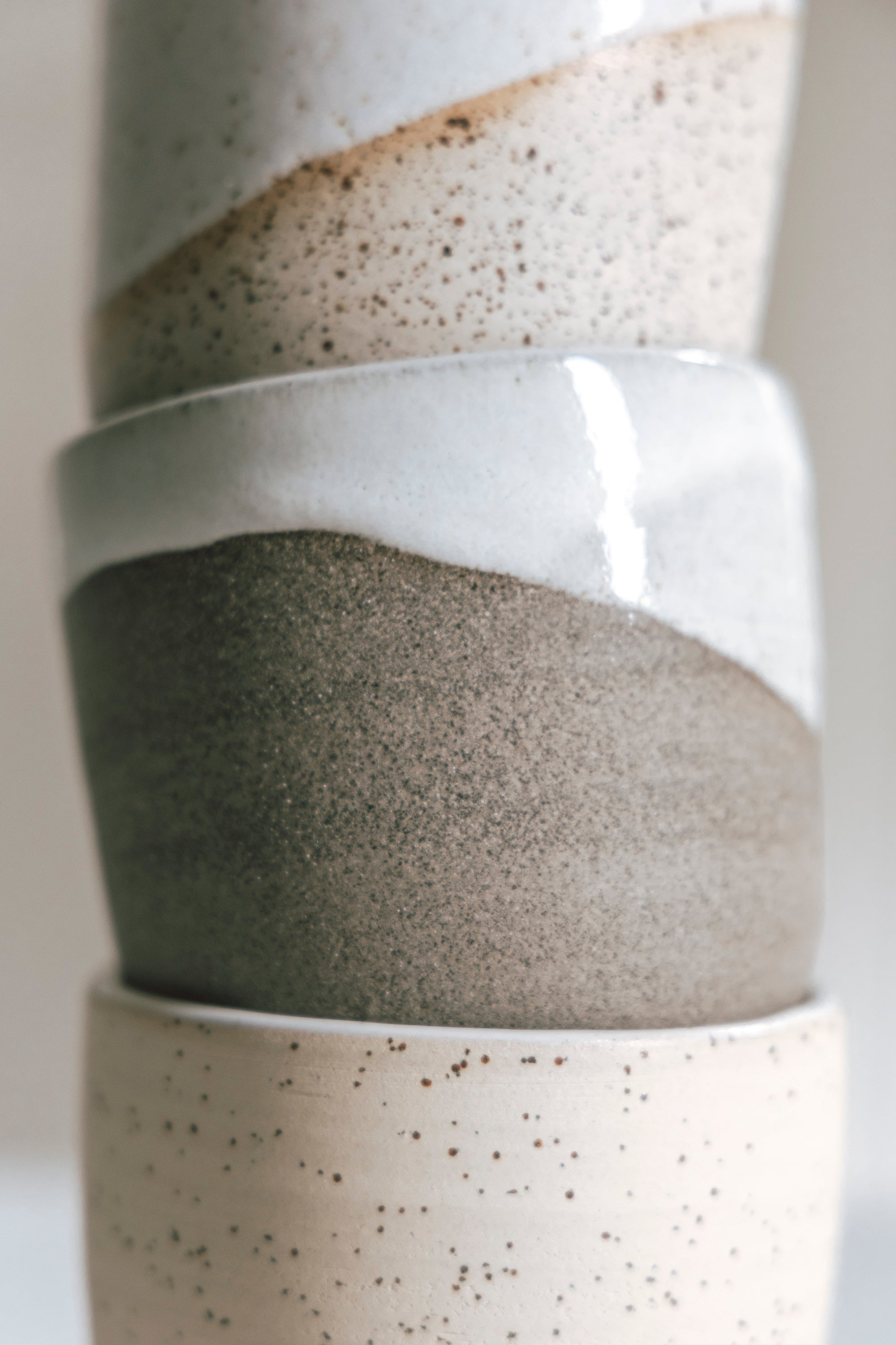 Half-en-half tas grijs