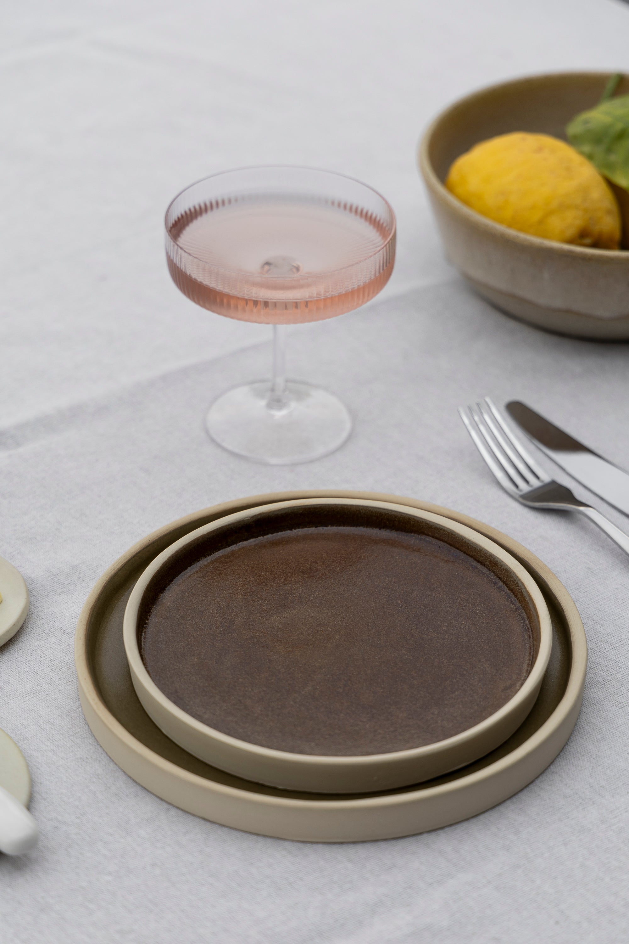 Bord met opstaande rand 17 cm